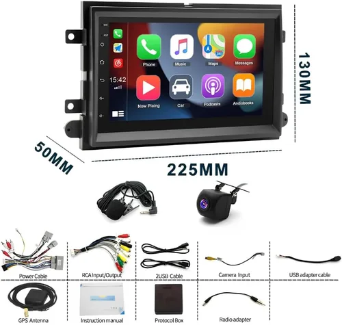 Vista 8 de Radio estéreo para coche Android 13 para Ford F-150 2009-2012 con CarPlay
