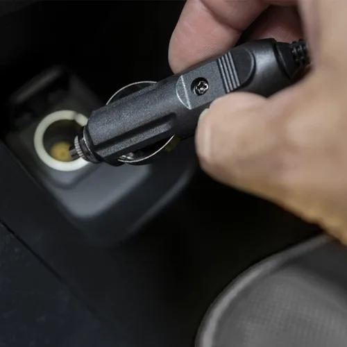 Vista 4 de RoadPro RP5370 - Enfriador eléctrico portátil de 12 voltios con laterales suaves, enfriador eléctrico portátil de 12 V para camping, portón trasero