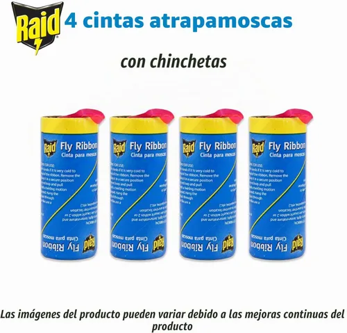 Vista 2 de Raid Cinta para moscas y atrapador de insectos (paquete de 4)