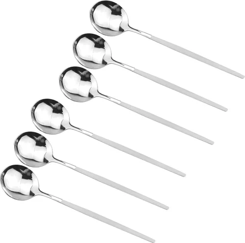 Vista 6 de Morden Design - Juego de cubiertos de acero inoxidable pulido brillante, 36 piezas, para 6 personas, incluye tenedores, cucharas, cuchillos