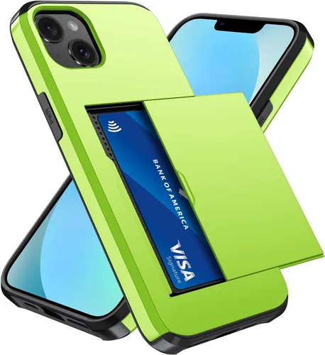 Vista 35 de Qinmay Funda compatible con iPhone 7 Plus/8 Plus con tarjetero, doble capa a prueba de golpes, funda protectora resistente con ranura oculta Negro