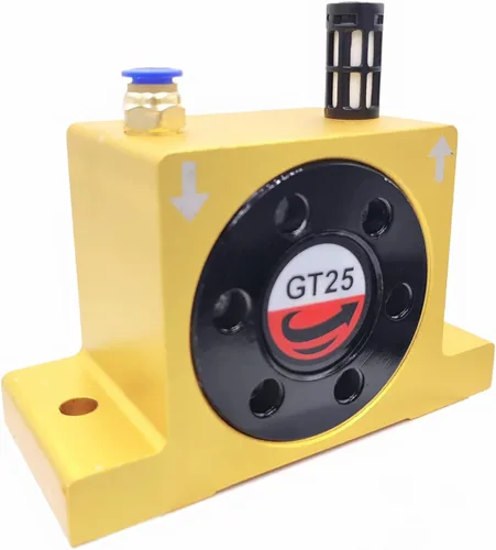 Vista 2 de Vibradores de turbina industrial GT25, vibrador de turbina industrial G de 1/4 de pulgada, vibrador neumático de turbina de energía de aire