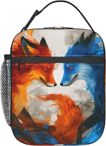 Vista 15 de Lonchera aislada para niños y niñas, lonchera de dinosaurio para el trabajo, picnic, escuela, viajes, senderismo, playa o pesca, bolsa de almuerzo