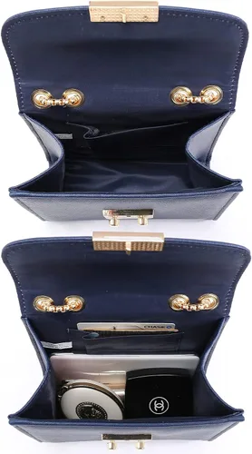 Vista 4 de Dasein Bolso cruzado pequeño para mujer, bolso de noche de diseñador, cartera clutch, bolso de mano para boda/baile de graduación/fiesta con doble