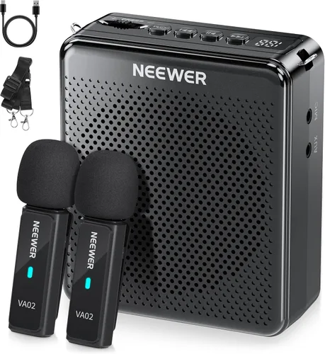 Vista 8 de NEEWER Auriculares de micrófono, pista mono para amplificador de voz con cable, conector TRS estándar de 0.138 in para profesores, entrenadores