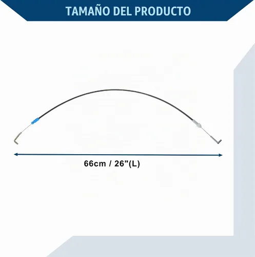Vista 5 de 5165721AA - Cable de puerta delantera izquierda/manija interior para Ram 1500 2011-2018 para Ram 2500 2011-2023 / Cable de liberación del pestillo