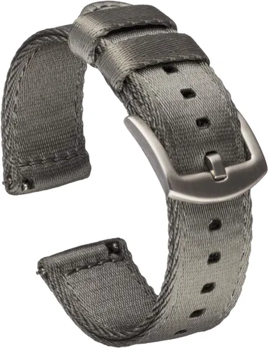Vista 9 de Benchmark - Correa de reloj de nailon impermeable de alta calidad para hombres y mujeres, barras de resorte de liberación rápida integradas Verde