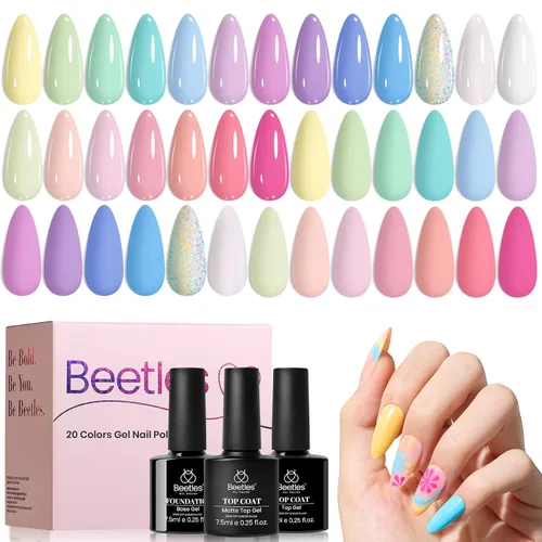 Vista 16 de Beetles - Juego de 44 esmaltes de uñas de gel, colección Colorful Muse, 36 0-0 Musa colorida