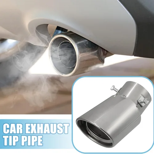 Vista 2 de Tubo de escape de entrada ajustable para automóvil, tubo de escape de 1.5 a 2.25 pulgadas para tubos de 2.24 x 1.26 pulgadas, salida de 5.24