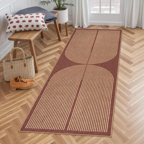 Vista 17 de Lahome Tapetes geométricos para puerta de interior para entrada, alfombra antideslizante lavable de 2 x 3 negro / neutro