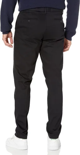 Vista 6 de Tienda Essentials Pantalón chino elástico ajustado resistente a las arrugas, sin pinzas, para hombre