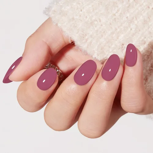 Vista 43 de modelones Uñas cortas a presión, kit de uñas postizas ovaladas