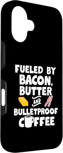 Vista 3 de Bulletproof Coffee Keto Design For Ketogenic Diet Case for iPhone 16