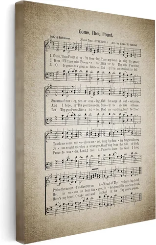 Vista 14 de Poster Master Lienzo How Great Thou Art - Impresión de partituras de música retro, arte de pared de himnario, regalo para hombres, mujeres