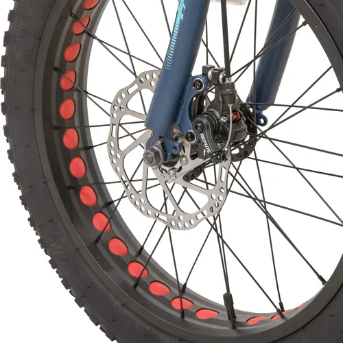 Vista 8 de Hiland - Bicicleta de montaña con neumáticos gruesos de 20 pulgadas para niños y niñas de 5 años en adelante, Shimano de 7 velocidades, freno