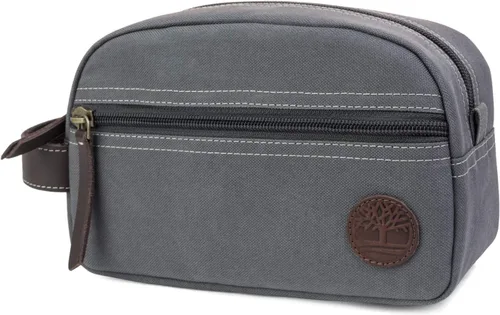 Vista 8 de Timberland Men's Toiletry Bag Canvas Travel Kit Organizer Oliva