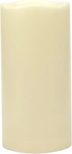 Vista 8 de CANDLE CHOICE Velas impermeables sin llama para exteriores, funcionan con pilas, con temporizador, gran resina plástica brillante, parpadeante