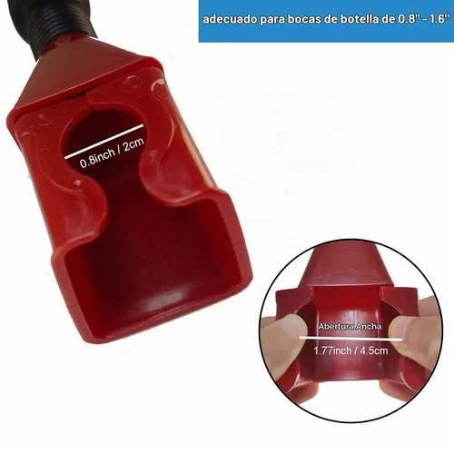 Vista 2 de Embudos de 4 piezas para uso automotriz pequeño embudo de cambio de aceite, clip de embudo de combustible automático retráctil en botellas