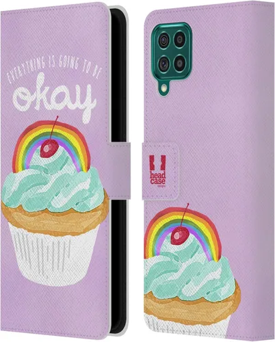 Vista 294 de Head Case Designs Assortment Cupcakes Happiness Leather Wallet Case Compatible with Samsung Galaxy A07 4G Surtido