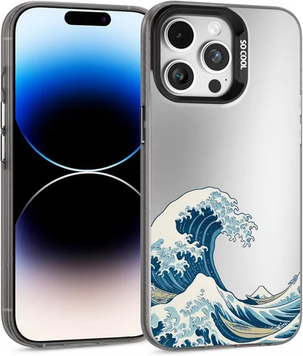 Vista 49 de Funda para iPhone 12 Pro Max (protección contra caídas de grado militar) Funda de teléfono de TPU a prueba de golpes, medusa-12PM Azul