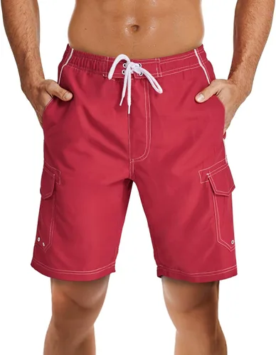 Vista 2 de TACVASEN Men's Summer Quick Dry Swim Trunks Bathing Suit Shorts with Lining Men