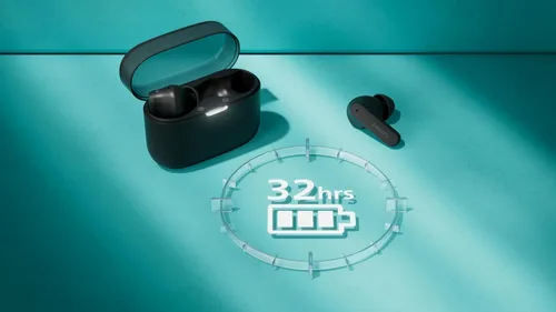 Vista 9 de Auriculares inalámbricos Philips T2000, auriculares Bluetooth 5.4 con 4 micrófonos para llamadas claras, aumento de graves dinámico, 32 horas