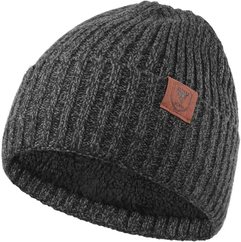 Vista 9 de OZERO Gorro de Punto de Invierno, Gorro Térmico Grueso de Forro Polar para Hombres y Mujeres