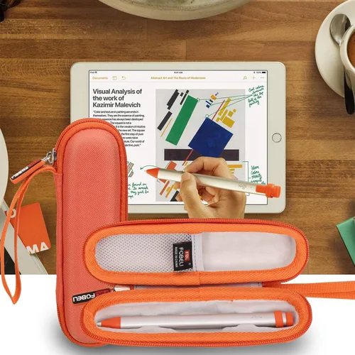 Vista 7 de FBLFOBELI Estuche rígido de almacenamiento para lápiz digital Logitech Crayon para Apple Pencil de 1ª/2ª generación y Apple Pencil Pro, solo funda