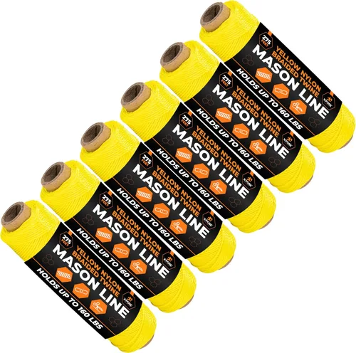 Vista 15 de Xpose Safety Green Mason Line String - Cuerda de nailon trenzado #18 - Línea de construcción duradera de 275 pies para herramientas de mampostería