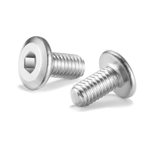 Vista 9 de 20 tornillos hexagonales de cabeza plana M5 x 0.236 in, acero inoxidable 304 18-8, rosca completa (con llave hexagonal)