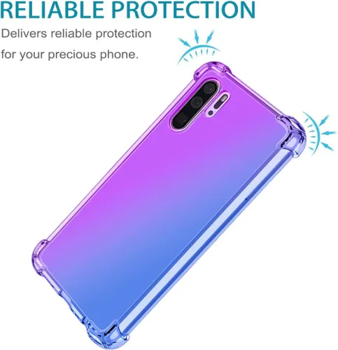 Vista 2 de Funda protectora para Huawei P30 Pro VOG-L29 VOG-L04, lindo degradado claro delgado, a prueba de golpes, suave, flexible, TPU, funda protectora