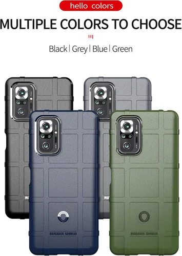 Vista 7 de CCSmall Funda para hombre para Xiaomi Redmi Note 10 Pro, resistente a prueba de golpes, grado militar, a prueba de caídas, funda para teléfono