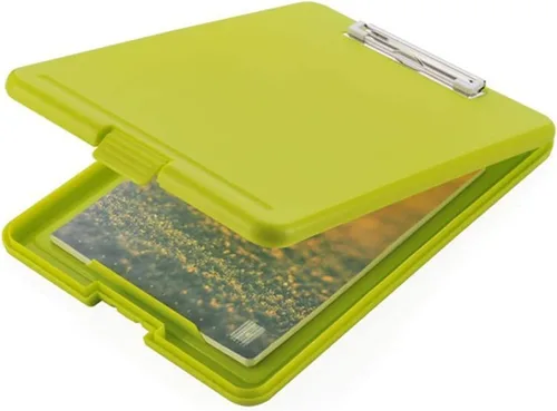 Vista 4 de Carpeta de archivos de plástico para almacenamiento en portapapeles, caja de archivos, carpeta de documentos, portapapeles, organizador de archivos