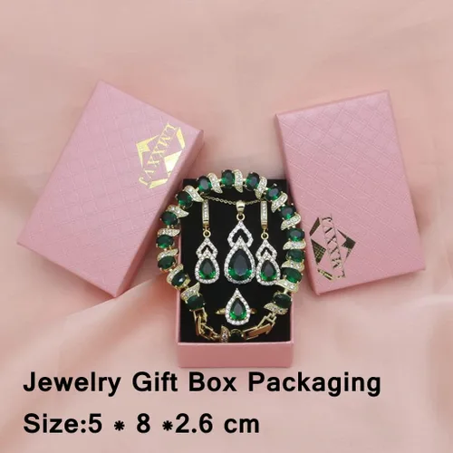 Vista 5 de LMXXVJ Juego de joyas para mujer collar chapado en platino anillo abierto aretes pulsera para cumpleaños aniversario día de la madre regalos