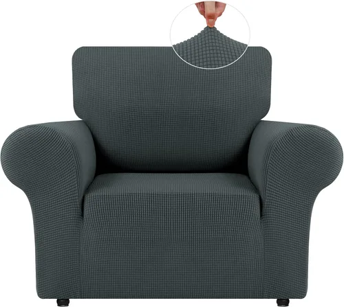 Vista 30 de LURKA Fundas elásticas para silla y sofá de 1 pieza, Fundas para sofá con protector elástico en la parte inferior para niños y perros