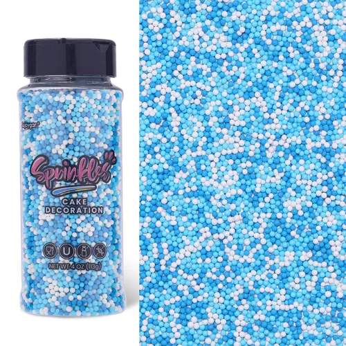 Vista 14 de Pastel Nonpareils Sprinkles, Sujoygar 4oz Edible Colored Cake Sprinkles Double-opening Design, 2mm Edible Dot Sprinkles for Cupcake Toppers Baking