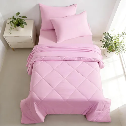 Vista 23 de FLXXIE Juego de ropa de cama de microfibra de 4 piezas, color aguamarina Aqua