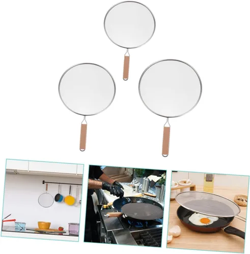 Vista 8 de 3pcs Stainless Steel Splatter Screen for Restaurant and Hotel Kitchens