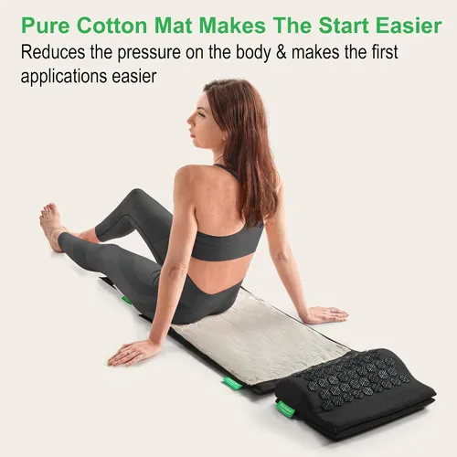 Vista 7 de Juego de esterilla de acupresión y almohada - Kit profesional para todo el cuerpo para alivio del estrés, relajación muscular y alivio del dolor