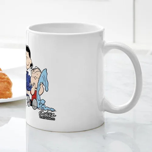 Vista 6 de CafePress Peanuts Gang Music Mugs Taza de café de cerámica de 11 oz (11.0 fl oz)