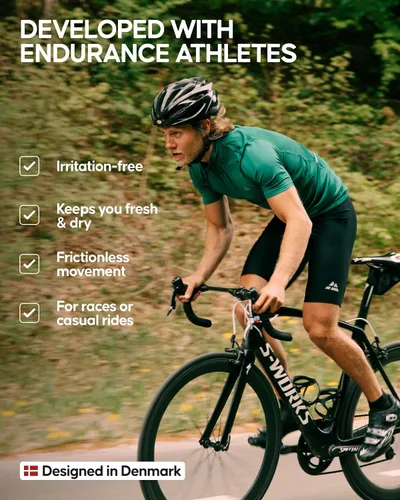 Vista 5 de DANISH ENDURANCE Maillot de ciclismo para hombre, manga larga, bolsillos, sin etiquetas, secado rápido