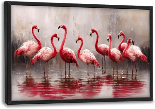 Vista 42 de Arte de pared grande para sala de estar, lienzo africano, decoración de pared, imágenes tribales afroamericanas, siluetas de mujeres, pinturas