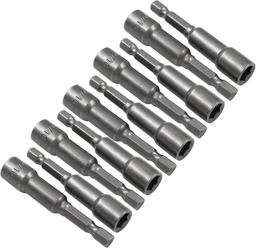 Vista 7 de Hordion 10 Pcs 1/2 Inch/12.5mm Hex Nut Driver Magnetic Extension Bit Holder
