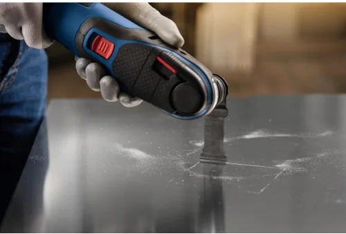 Vista 6 de Bosch OSM114CC 1-1/4 pulg. StarlockMax® Oscilación Multiherramienta Curva-Tec Carburo Extremo Hoja de Inmersión Curvada