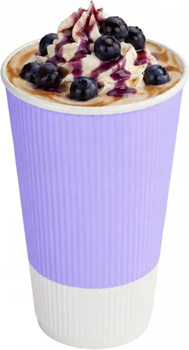Vista 19 de Tazas para café de papel aislado, pared ondulada, kraft, 12 onzas - Caja de 25 unidades - tapas a juego: RWA0360B, RWA0360W, RWA0328LG, RWA0328GR