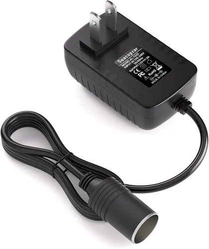 Vista 2 de Convertidor de CA a CC de 12 V 24 W, enchufe para encendedor de cigarrillos de automóvil, 100-240V a 12V 2A AC/DC adaptador de alimentación