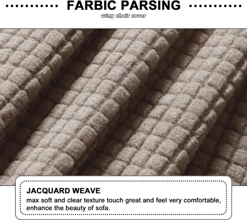 Vista 6 de OKYUK Funda para sofá reclinable esquinero, de jacquard para 5 asientos, fundas de sofá esquineras elásticas para sofá reclinable en forma de L