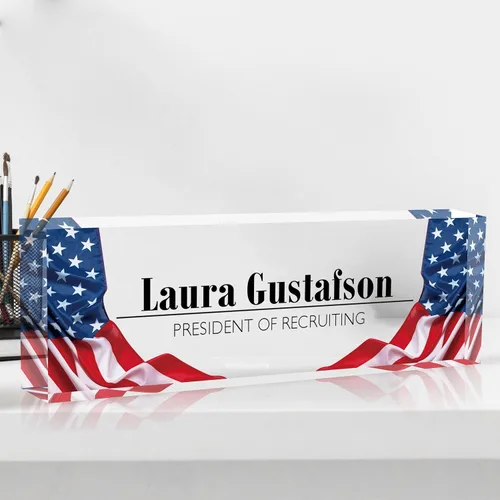 Vista 2 de Placa de nombre para escritorio, placa de nombre personalizada para escritorio, decoración de escritorio de oficina, placa personalizada