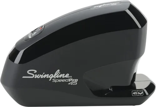 Vista 3 de Swingline Grapadora eléctrica, Speed Pro 45, capacidad de 45 hojas, color negro (S7042155)