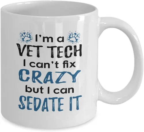 Vista 2 de Taza de café I'm A Vet Tech - Vet Med - For Veterinary Technician - Thank You For Veterinarian (11 oz)